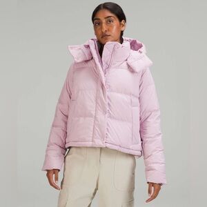Lululemon Wunder Puff Cropped Jacket Pink Peony
